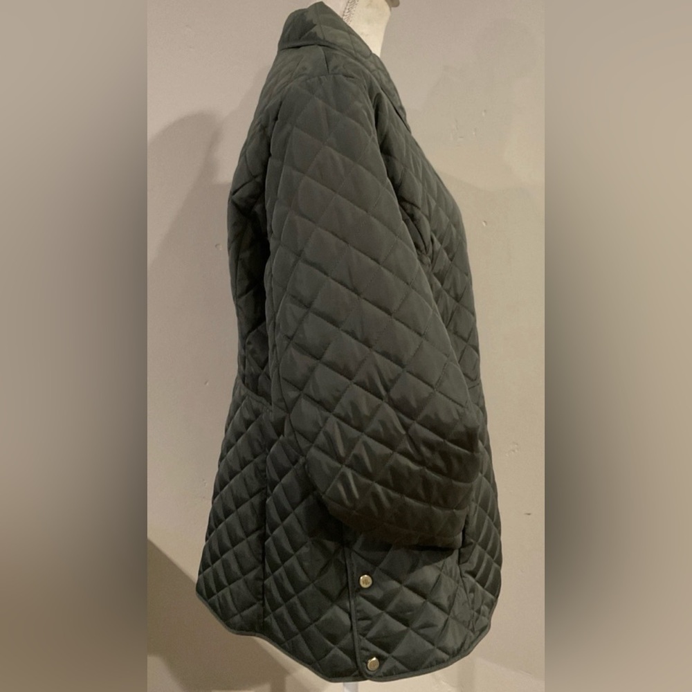 Lauren Ralph Lauren Women's Quilted Crest Jacket Dark Green Sz XL NWT - Picture 6 of 12